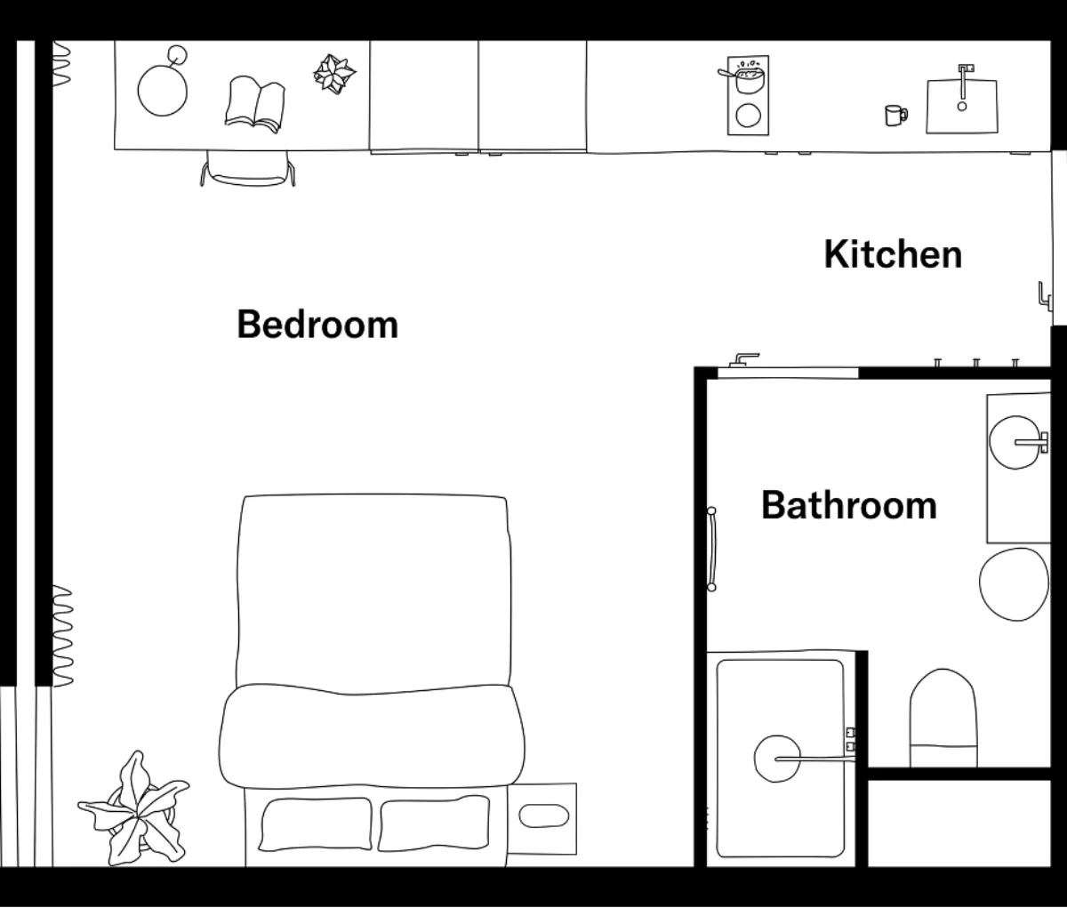 Single XL floorplan
